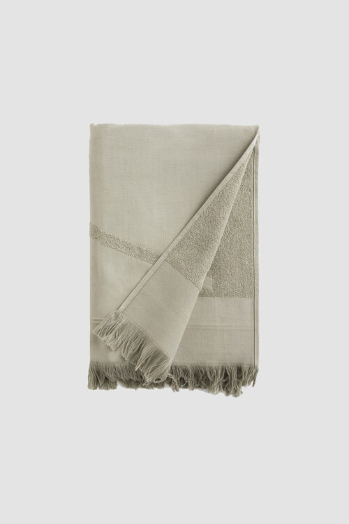 Maxi beach towel from WAY in CACTUS misty green terry cotton