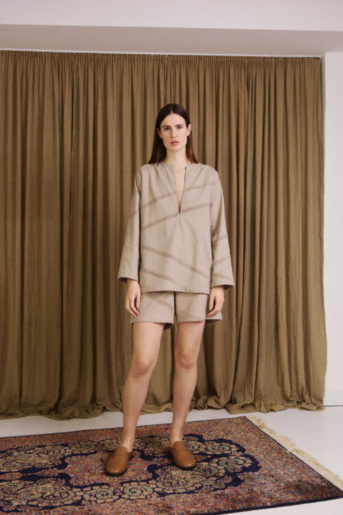 WAY Paloma shorts in grey terry