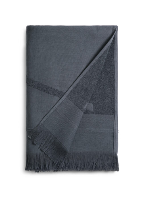 Maxi beach towel in dark grey