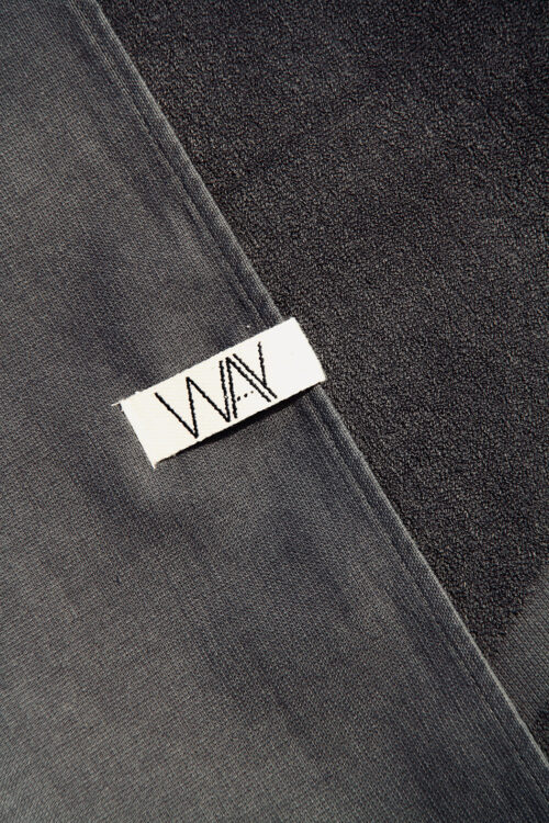 WAY charcoal colour closeup with logo hook