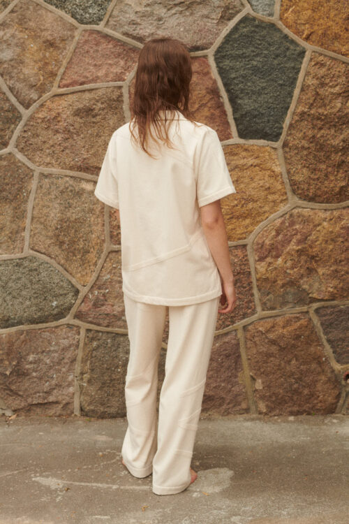 WAY Ponza top is a white polo for the beach