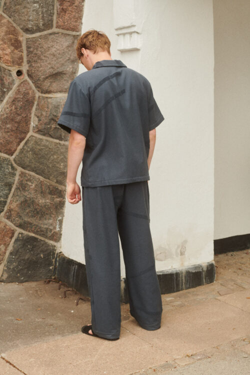 WAY Bilboa Shirt in Charcoal dark grey back short