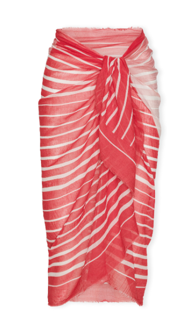 Packshot of red sarong from Petites pommes WAY