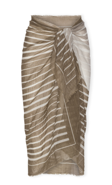 Packshot of brown pareo sarong from Petites Pommes